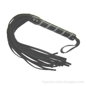 Black PVC or Leather Whip with sword handle Lash Strap Sex Toys Couple Game Flog toy touch soft stronger